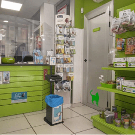 Clínica Veterinària Quiros mostrador veterinario